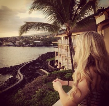 Enjoying the Sunset in Kona