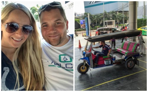 Our first Tuk Tuk Ride... complimentary at the U.