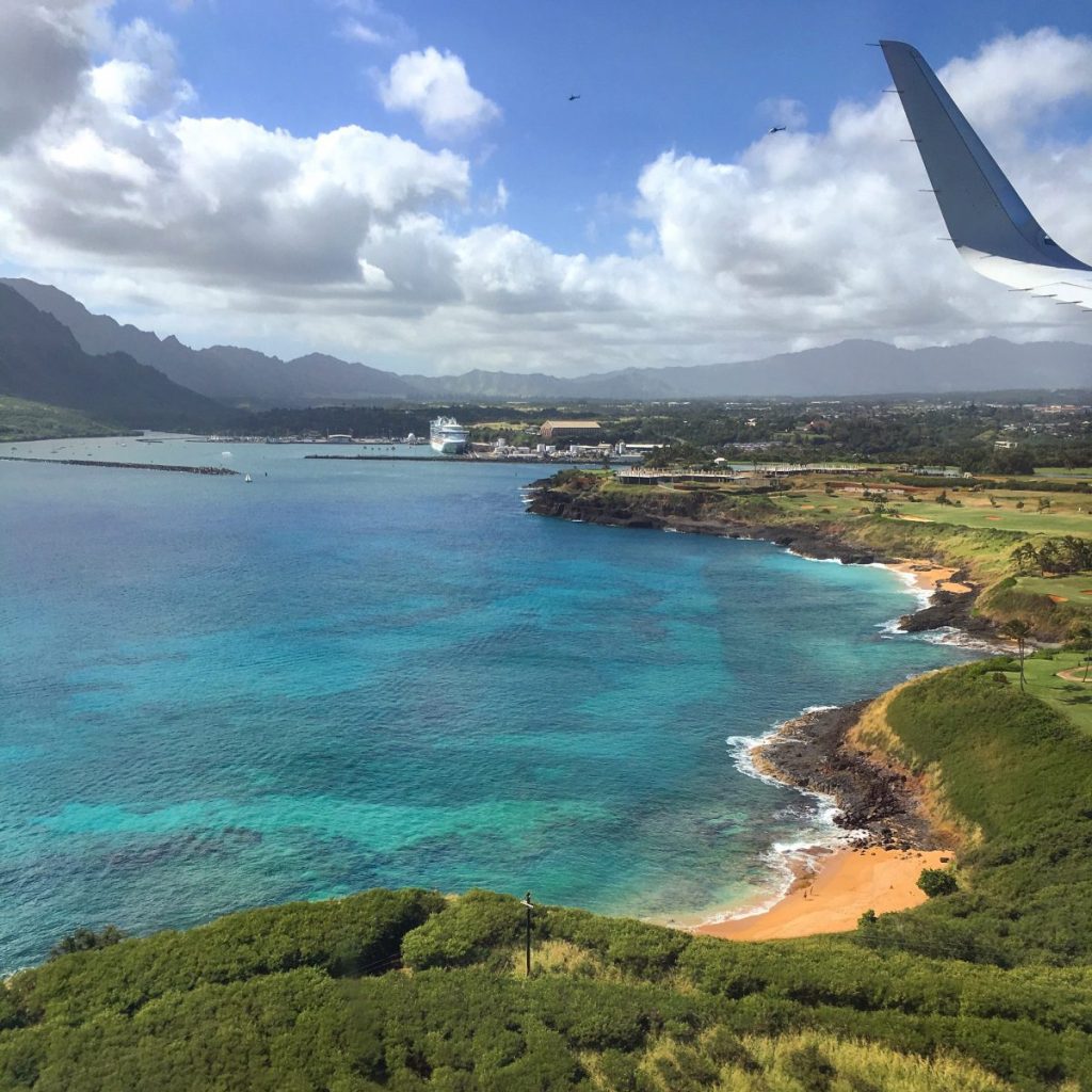 Flying into Kauai