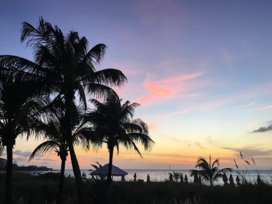 Sunset at Grace Bay Beach 
