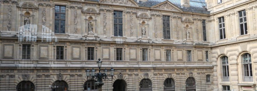 Courtyard at the Louvre, Paris, France
