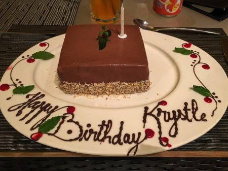 Hilton Mo'orea Birthday cake