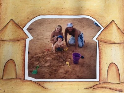 My brothers and I at Lake Powell (taken right from my old scrapbook)