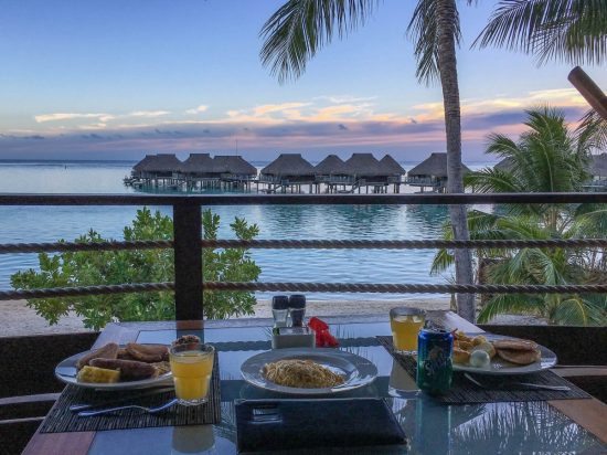 Continental Breakfast at the Hilton Mo'orea